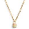 imageCOACH Signature Rainbow Quilted Lock Pendant Necklace