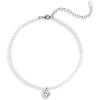 imageCOACH Womens Stone Heart Pearl Choker Necklace