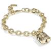 imageCoach Quilted Padlock BraceletGold 3