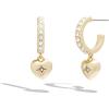 imageCoach Womens Iconic Heart Huggie Earrings GOLD