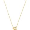 imageCoach Womens Pearl Signature Pendant Necklace