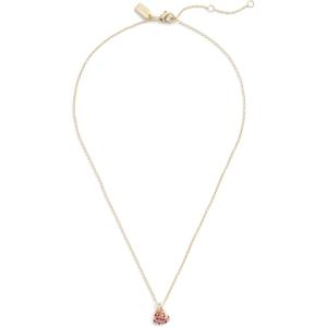 imageCOACH Womens Pav Heart Pendant Necklace