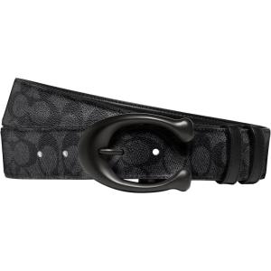 imageCoach Mens 40 Mm Sculpted C Belt BlackCharcoal One Size