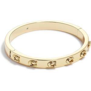 imageCoach Pegged C Logo Hinged Bangle BraceletGold