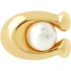 imageCOACH Pearl C Stud EarringsPEARLGOLD