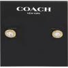 imageCOACH Womens Signature Stud EarringsCRYSTALGOLD