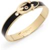 imageCoach Enamel Hinge Buckle Bangle BraceletBlackGold 2