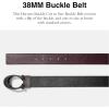 imageCoach Mens Signature Buckle Cut To Size Reversible 38 Mm Belt BlackOx Blood