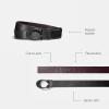 imageCoach Mens Signature Buckle Cut To Size Reversible 38 Mm Belt BlackOx Blood