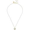 imageCoach Stone Heart Short Pendant NecklaceCRYSTALGOLD