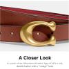 imageCoach Womens CTS Sculpted C Reversible Leather Belt Saddle 1941 Red