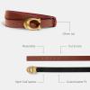 imageCoach Womens CTS Sculpted C Reversible Leather Belt Saddle 1941 Red