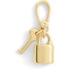 imageCoach Womens Collectible Signature Stone Jewelry CharmLock Key Gold