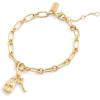 imageCoach Womens Collectible Signature Stone Jewelry CharmLock Key Gold