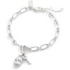 imageCoach Womens Collectible Signature Stone Jewelry CharmLock Key Rhodium
