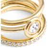 imageCoach Womens Halo Stackable Ring SetCrystalGold