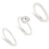imageCoach Womens Halo Stackable Ring SetCrystalRhodium