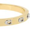 imageCoach Womens Pegged C Logo Hinged Bangle Bracelet