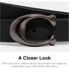 imageCoach Womens Sculpted C Leather Belt Black