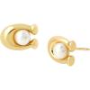 imageCOACH Pearl C Stud EarringsPEARLGOLD