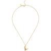 imageCOACH Womens Signature Stitched Rexy Pendant Necklace