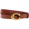 imageCoach Womens CTS Sculpted C Reversible Leather Belt Saddle 1941 Red