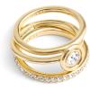 imageCoach Womens Halo Stackable Ring SetCrystalGold
