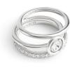 imageCoach Womens Halo Stackable Ring SetCrystalRhodium
