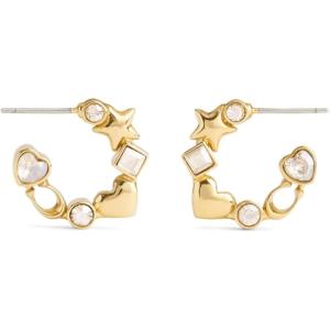 imageCOACH Womens Signature Star Charm Huggies