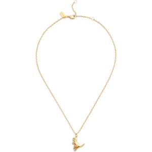 imageCOACH Womens Signature Stitched Rexy Pendant Necklace