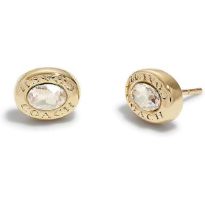 imageCOACH Womens Signature Stud EarringsCRYSTALGOLD