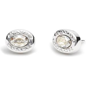 imageCOACH Womens Signature Stud EarringsCRYSTALRHODIUM