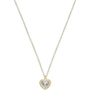 imageCoach Stone Heart Short Pendant NecklaceCRYSTALGOLD