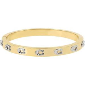 imageCoach Womens Pegged C Logo Hinged Bangle Bracelet