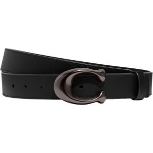 imageCoach Womens Sculpted C Leather Belt Black
