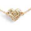 imageCOACH Womens Signature Quilted Heart Slider Bracelet