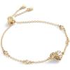 imageCOACH Womens Signature Quilted Heart Slider Bracelet