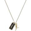 imageCoach Hangtag Short Pendant NecklaceBLACKGOLD