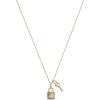 imageCoach Womens Quilted Padlock ampamp Key Necklace