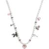 imageCOACH Womens Signature Bowtique Charm Bib Pearl Necklace