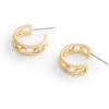 imageCOACH Womens Signature C Open Hoop EarringsGold