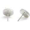 imageCOACH Womens Signature Mother of Pearl Coin Stud EarringsPearlRhodium