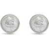 imageCOACH Womens Signature Mother of Pearl Coin Stud EarringsPearlRhodium