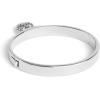 imageCOACH Womens Signature Quilted Heart Charm Bangle Bracelet
