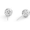 imageCOACH Womens Signature Quilted Orb Stud Earrings