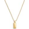 imageCOACH Womens Signature Stitched Hangtag Pendant Necklace