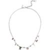 imageCOACH Womens Signature Bowtique Charm Bib Pearl Necklace