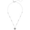 imageCOACH Womens Signature Quilted Heart Pendant Necklace