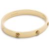 imageCOACH Womens Signature Tea Rose Bangle Boxed Bracelet