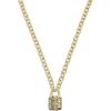 imageCoach Womens Quilted Padlock Necklace